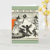 Funny Halloween Card Kaart (Gele Bloem)
