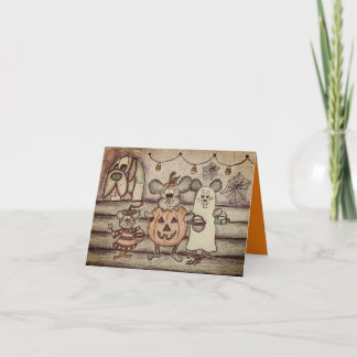 Funny Halloween Card Kaart