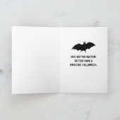 Funny Halloween Card Kaart (Binnen)