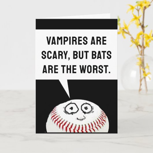 Funny Halloween Card Kaart (Gele Bloem)