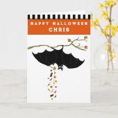 Funny Halloween Card Kaart (Gele Bloem)