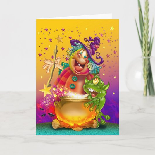 Funny Halloween Cards and Novocation Bedankkaart (Voorkant)