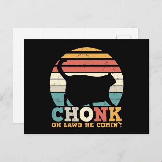 Funny  Halloween Cat Briefkaart (Voorkant / Achterkant)