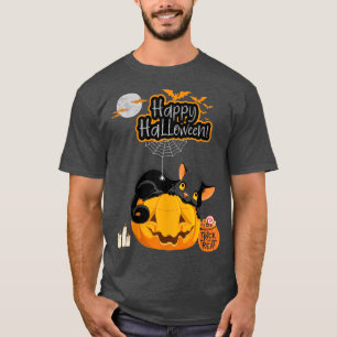 Funny Halloween Cat Monsters Trick Treat Costume P T-shirt