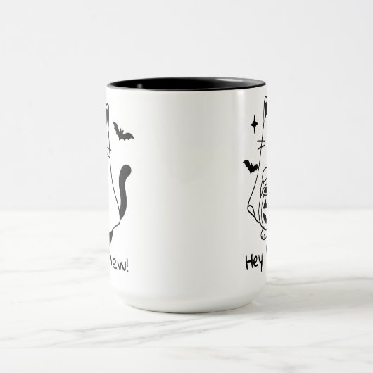 Funny Halloween Cat Mug, Funny Spooky Season Mug Mok (Midden)