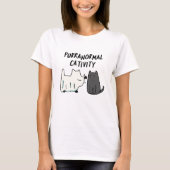 Funny Halloween Cat Pun T-shirt (Voorkant)