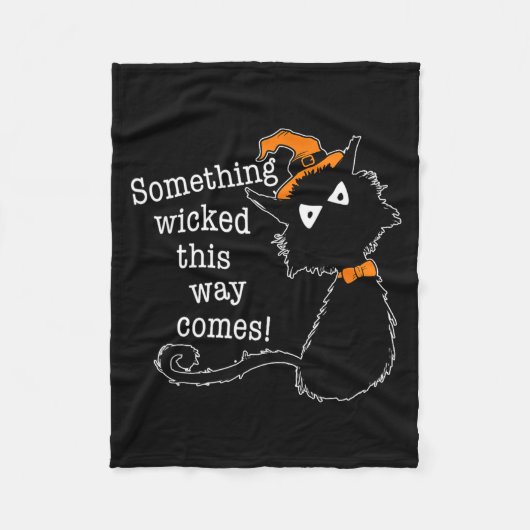 Funny Halloween Cat - Shakespeare Macbeth Quote  Fleece Deken (Voorkant)