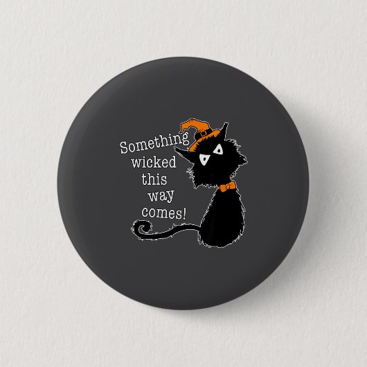Funny Halloween Cat - Shakespeare Macbeth Quote Ronde Button 5,7 Cm (Voorkant)
