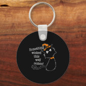 Funny Halloween Cat - Shakespeare Macbeth Quote  Sleutelhanger (Voorkant)
