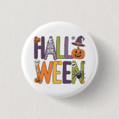 Funny halloween colorful ronde button 3,2 cm (Voorkant)
