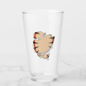 Funny Halloween Cool Funny Halloween For Tiger Glas (Voorkant)