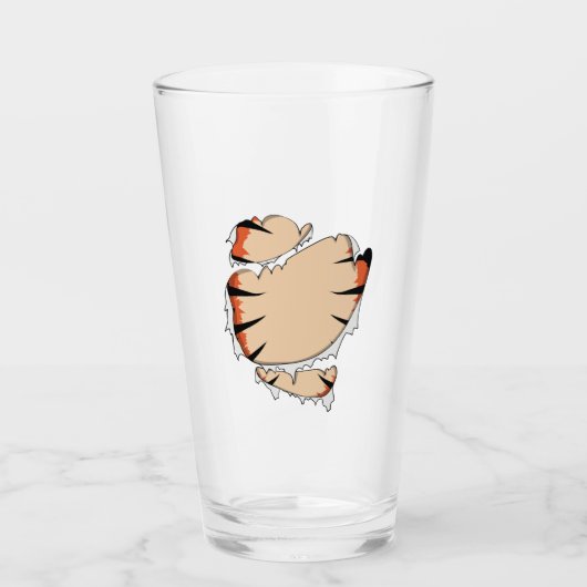 Funny Halloween Cool Funny Halloween For Tiger Glas (Voorkant)