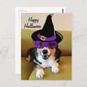 Funny Halloween Corgi in Costume Briefkaart (Voorkant / Achterkant)