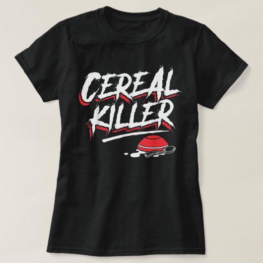 Funny Halloween Costume - Cereal Killer T-shirt (Design voorkant)