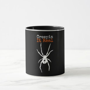Funny Halloween Costume - Creepin It Real Spider Mok