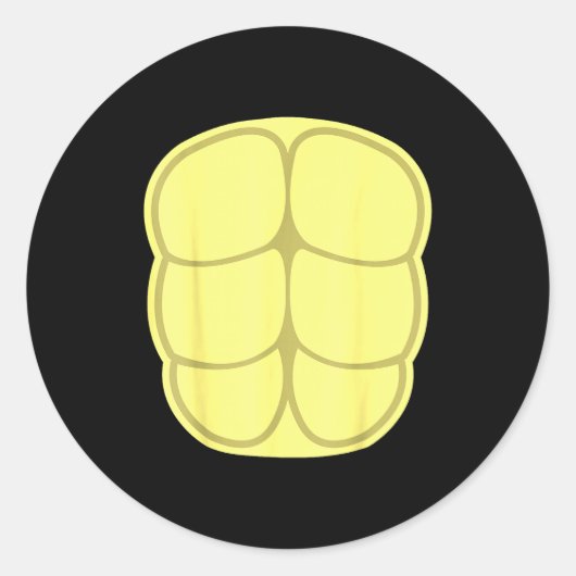 Funny Halloween Costume Diy Turtle Shell Animal Bo Ronde Sticker (Voorkant)