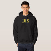 Funny Halloween Costume IRS Special Agent Hoodie (Voorkant volledig)