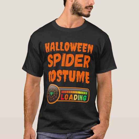 Funny Halloween Costume Loading Spider Mom Dad Boy T-shirt (Voorkant)