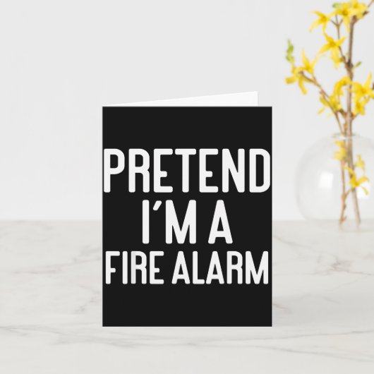 Funny Halloween Costume Party Pretend Im A Fire Al Kaart (Gele Bloem)