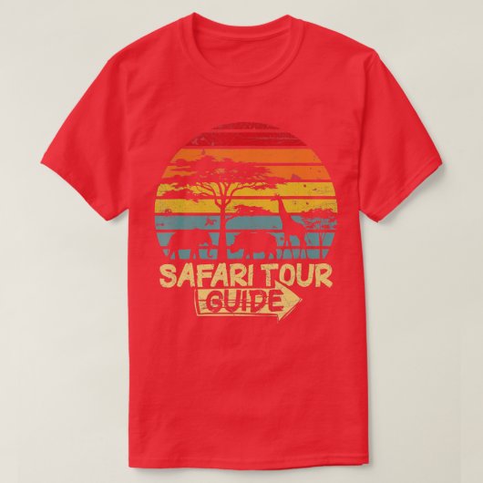 Funny Halloween Costume  Safari Tour Guide T-shirt (Design voorkant)