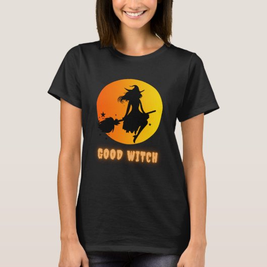 Funny Halloween Costume T-shirt with the Good Witc (Voorkant)