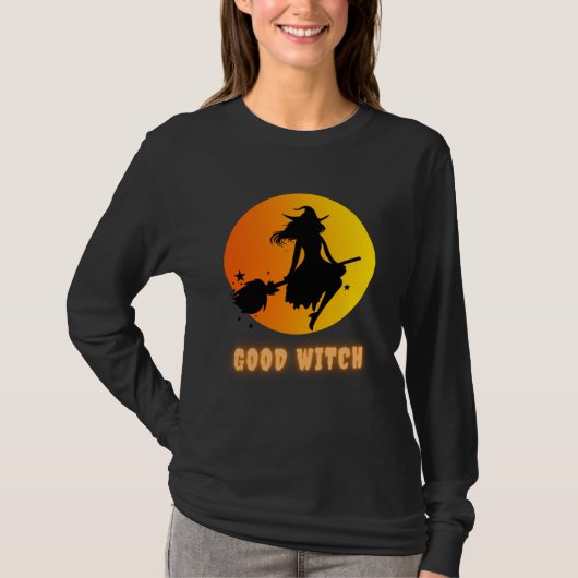 Funny Halloween Costume T-shirt with the Good Witc (Voorkant)
