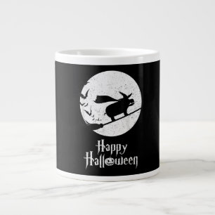 Funny Halloween Costume Witch Hippo Lover Gift Grote Koffiekop