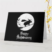 Funny Halloween Costume Witch Hippo Lover Gift Kaart (Gele Bloem)