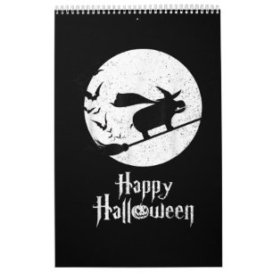 Funny Halloween Costume Witch Hippo Lover Gift Kalender