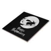 Funny Halloween Costume Witch Hippo Lover Gift Tegeltje (Zijkant)