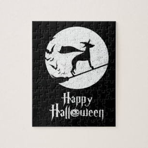 Funny Halloween Costume Witch WHIPPET Hondenliefhe Legpuzzel