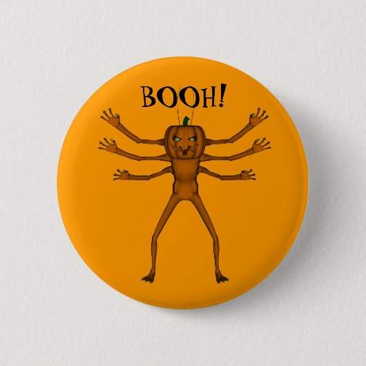 Funny Halloween Critter Ronde Button 5,7 Cm (Voorkant)