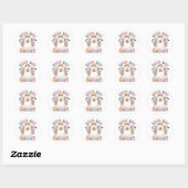 Funny Halloween Cute, maar Creepy Ronde Sticker (Vel)