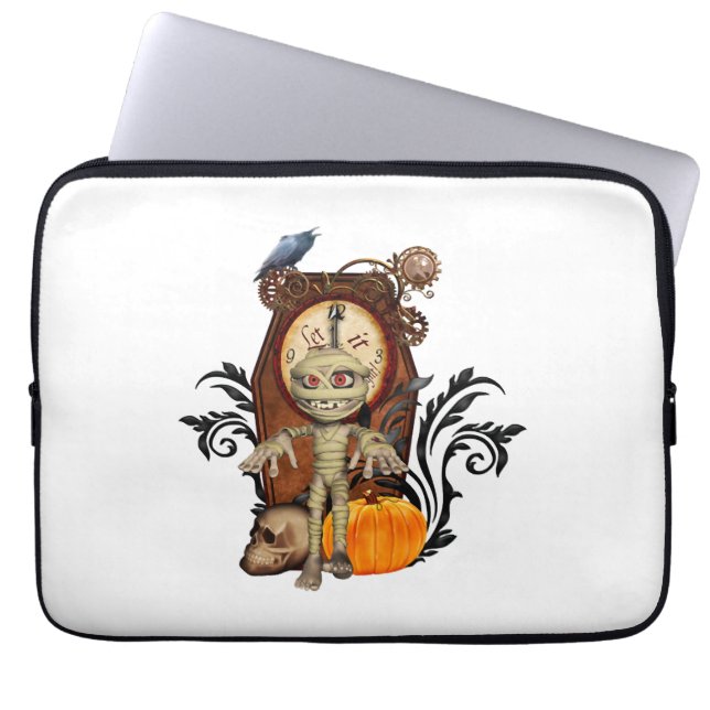 Funny halloween design laptop sleeve (Voorkant)