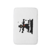 Funny halloween design met scarecrow badmat (Voorkant Verticaal)