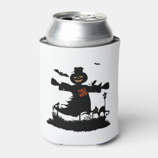 Funny halloween design met scarecrow blikjeskoeler (Blikje Voorkant)