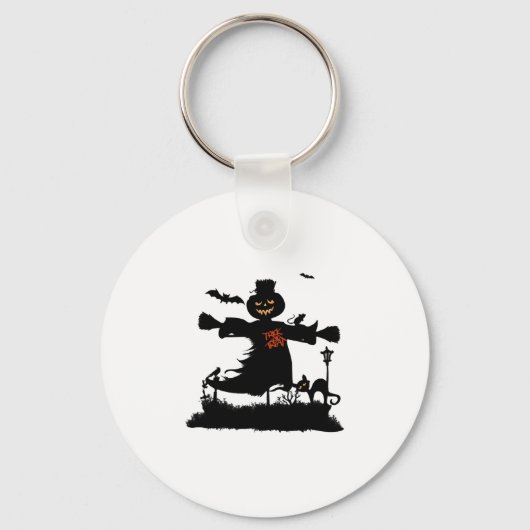 Funny halloween design met scarecrow sleutelhanger (Voorkant)