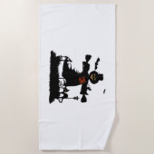 Funny halloween design met scarecrow strandlaken (Voorkant)