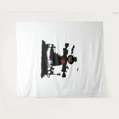 Funny halloween design met scarecrow wandkleed (Voorkant (horizontaal))