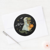 Funny Halloween Dinosaur Sticker (Envelop)