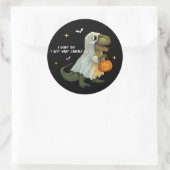 Funny Halloween Dinosaur Sticker (Tas)