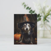 Funny Halloween Dog Briefkaart (Staand voorkant)