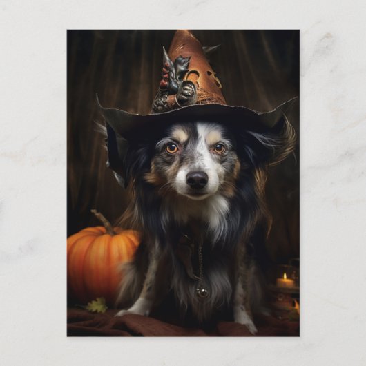 Funny Halloween Dog Briefkaart (Voorkant)