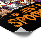 Funny Halloween Dog Ghost Costume Puppy Just A Sok Poster (Hoek)