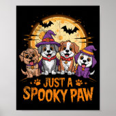 Funny Halloween Dog Ghost Costume Puppy Just A Sok Poster (Voorkant)