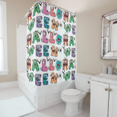 Funny Halloween Douchegordijn (In situ)