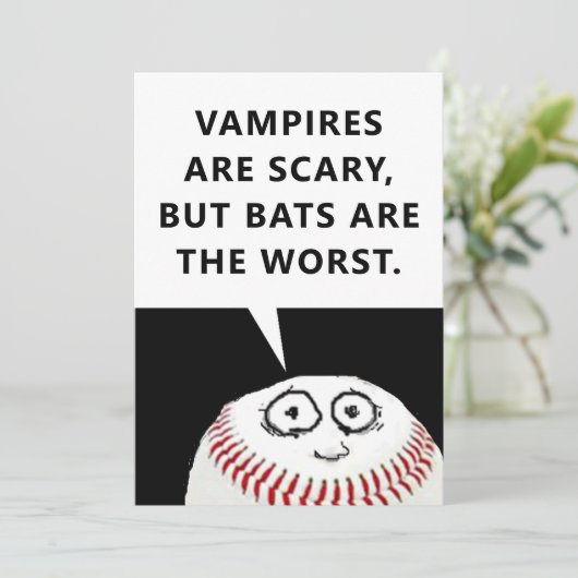 Funny Halloween Feestdagenkaart (Staand voorkant)