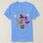 Funny Halloween Flamingo Flamingoween Witch Vampir T-shirt (Design voorkant)