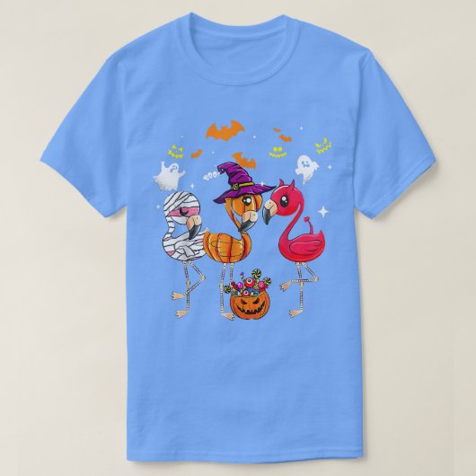 Funny Halloween Flamingo Flamingoween Witch Vampir T-shirt (Design voorkant)