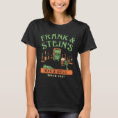 Funny Halloween Frank And Stein's Bar Grill  T-shirt (Voorkant)